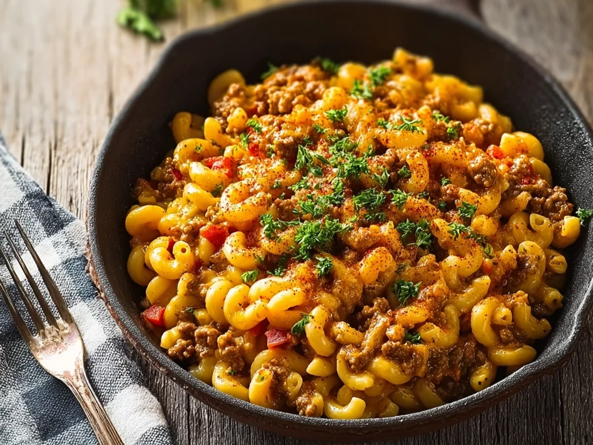 Hearty One Pot Cheeseburger Macaroni for Busy Nights - Featured Image