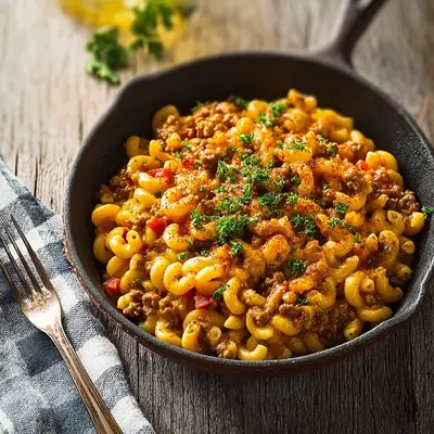 Hearty One Pot Cheeseburger Macaroni for Busy Nights