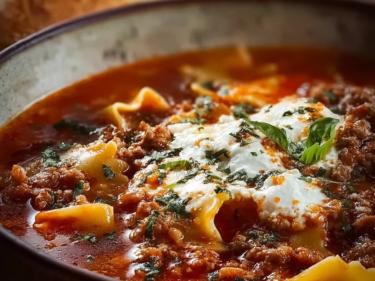 Hearty One-Pot Lasagna Soup: A Weeknight Favorite - Featured Image
