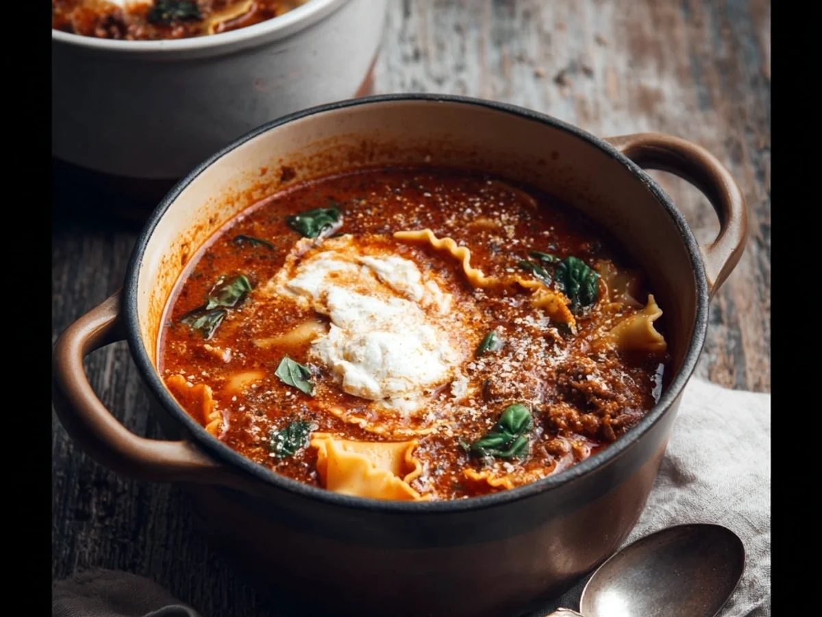 Hearty One Pot Lasagna Soup: Weeknight Wonder - Featured Image
