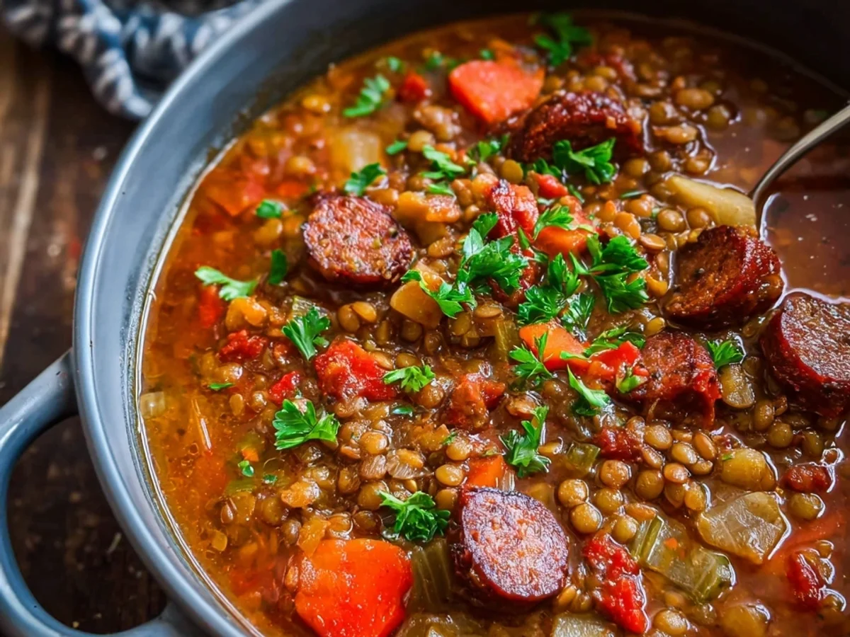 Hearty Spanish Lentil Stew - Featured Image