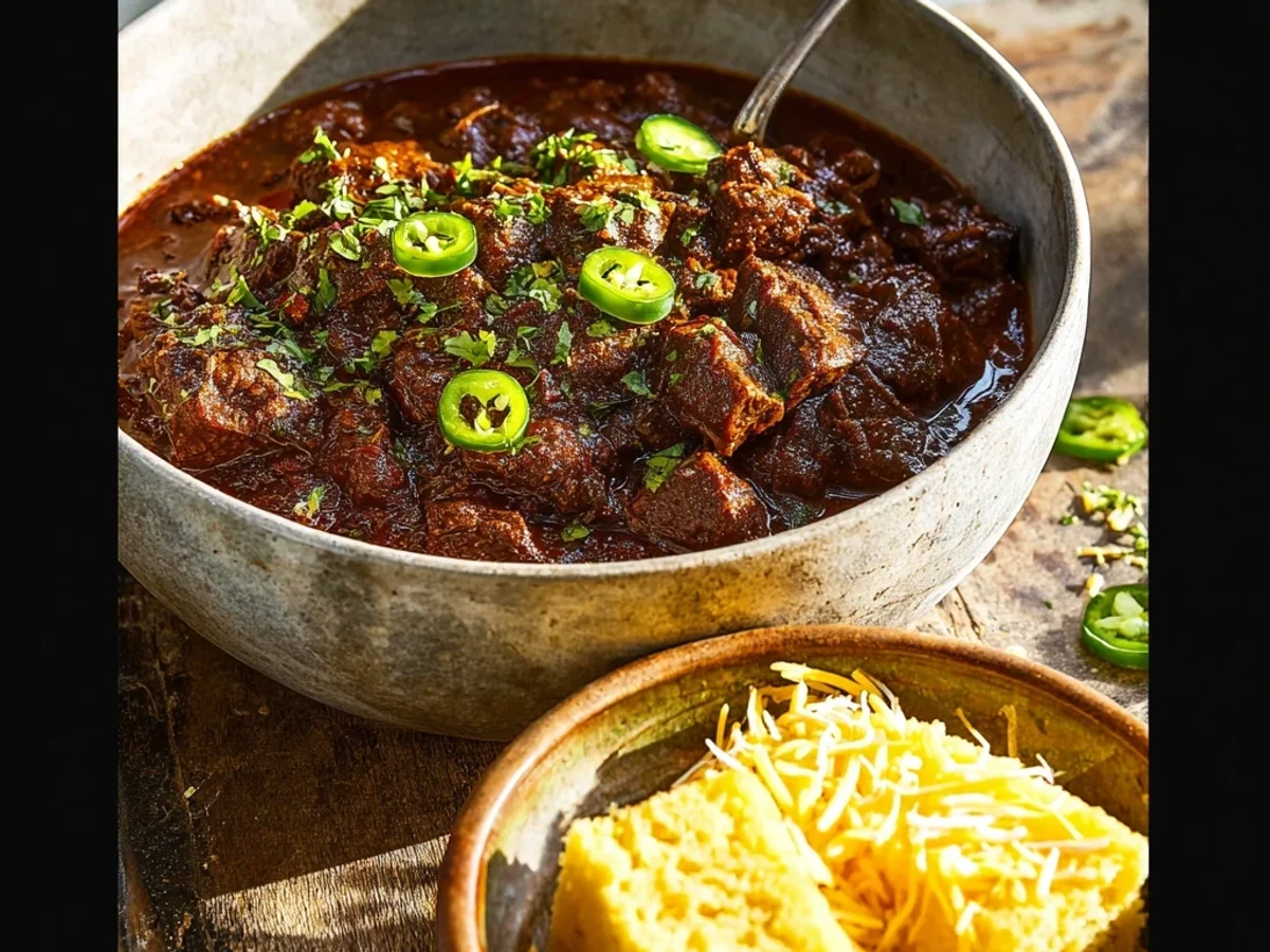 Hearty Texas Chili Recipe: Smoky Beef & No Beans - Featured Image