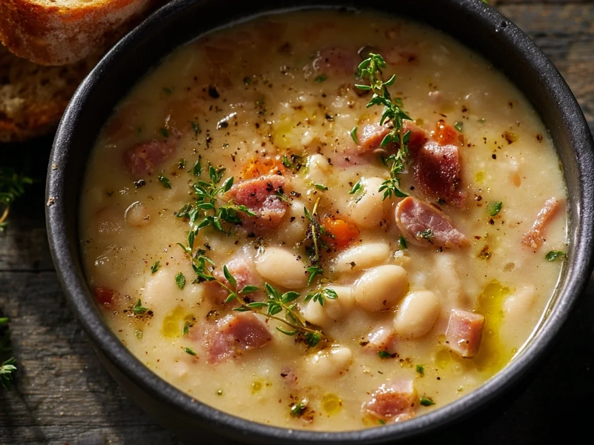 Hearty White Bean Soup with Turkey Ham: A Weeknight Warmth - Featured Image