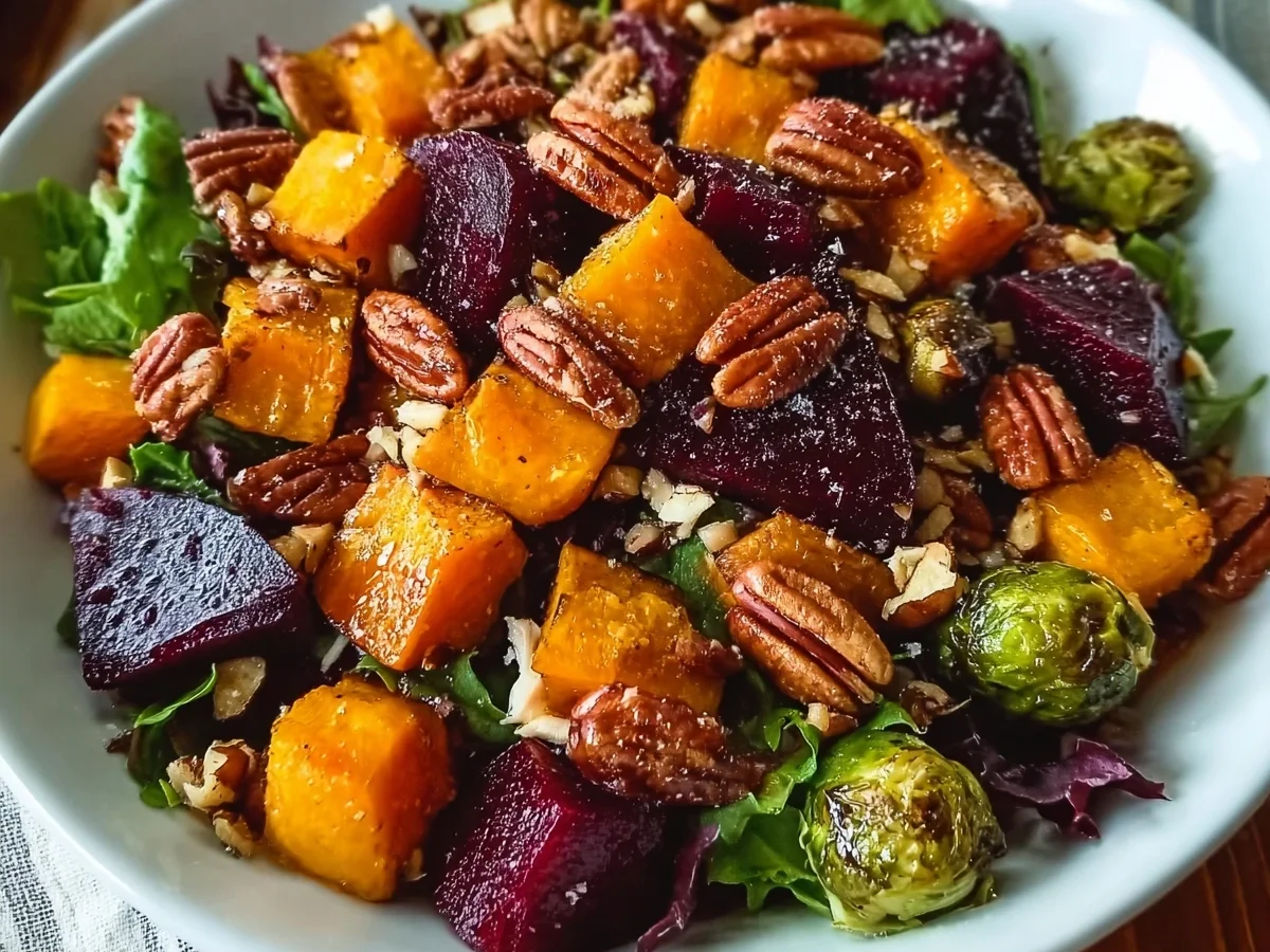 Hearty Winter Salad with Roasted Squash & Beets - Featured Image