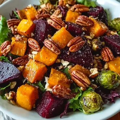 Hearty Winter Salad with Roasted Squash & Beets