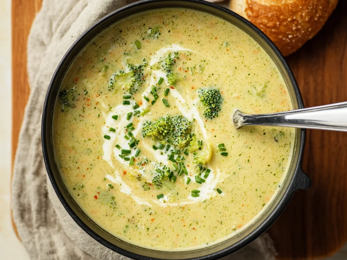 High-Protein Broccoli Cheddar Soup: Creamy & Hearty - Featured Image