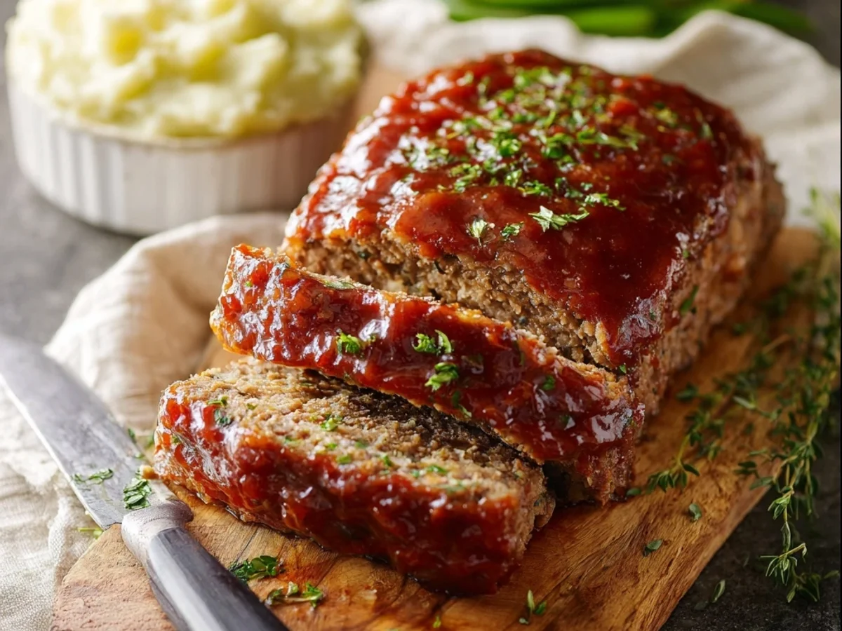 Homestyle Classic Meatloaf Recipe with Savory Glaze - Featured Image