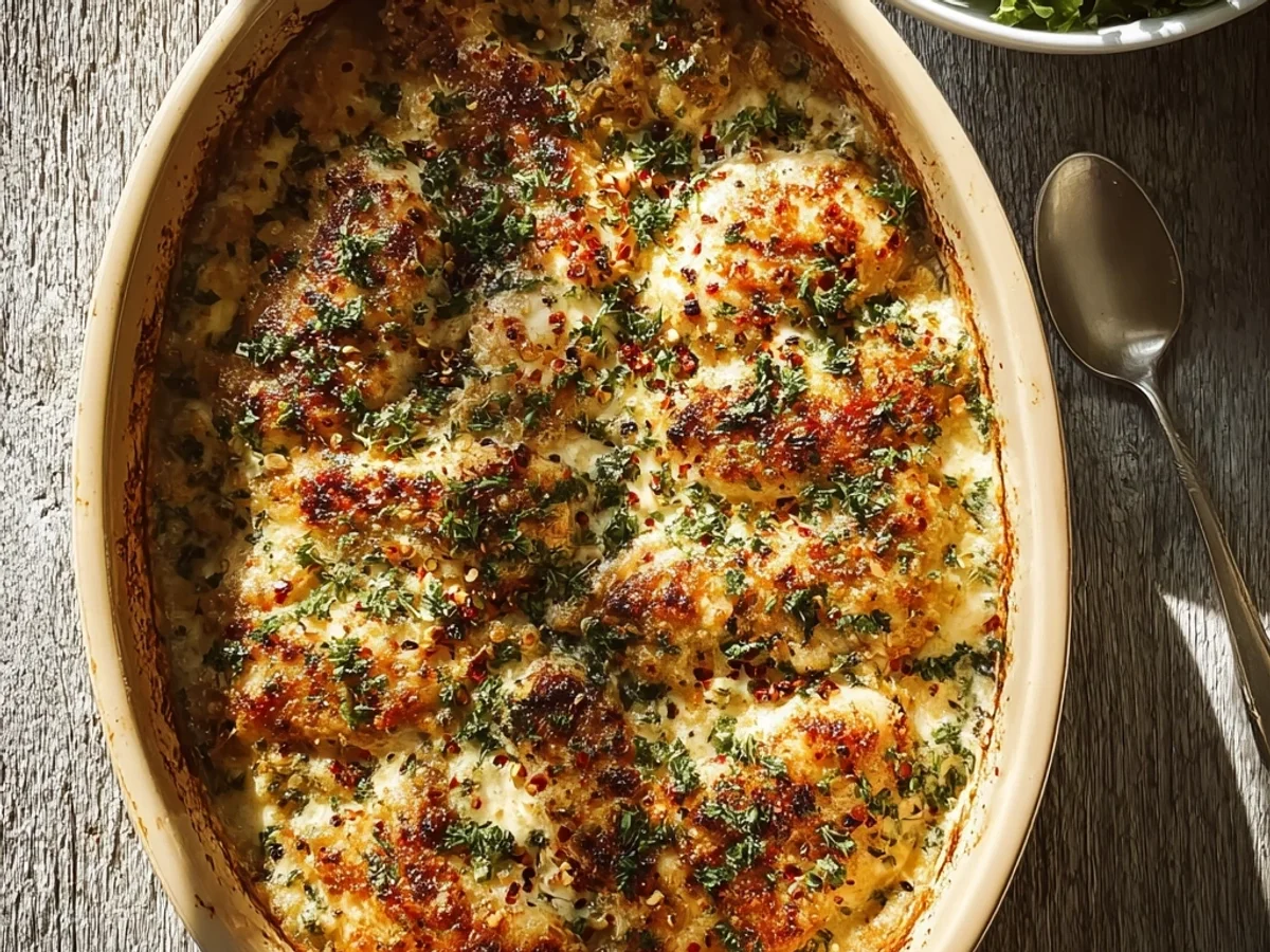 Homestyle Garlic Parmesan Chicken Bake for Easy Dinners - Featured Image