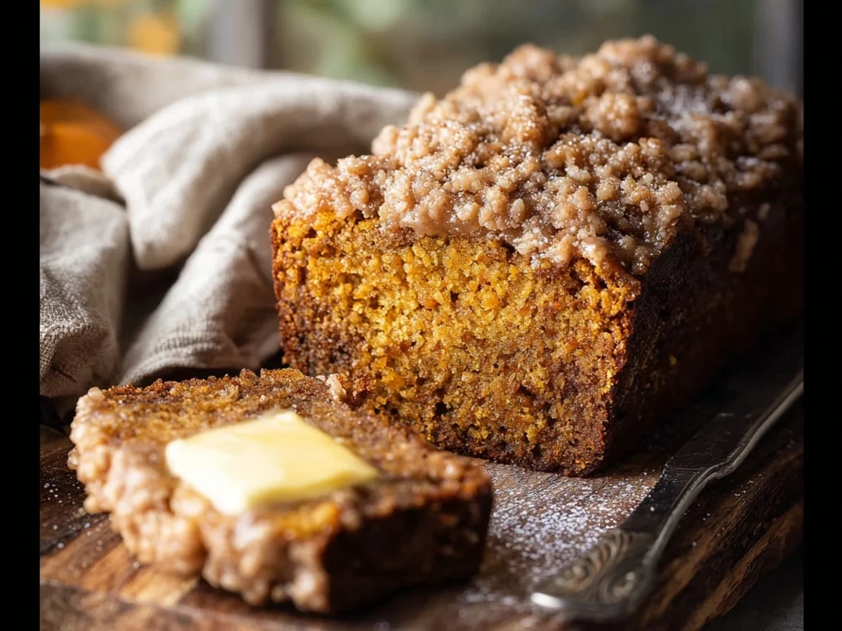 Homestyle Grandma's Pumpkin Bread with Streusel - Featured Image