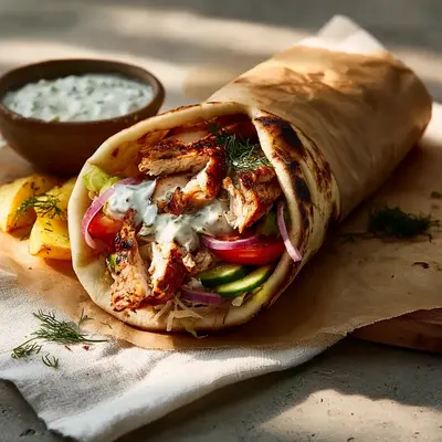 Homestyle Greek Chicken Gyros: Tender & Flavorful