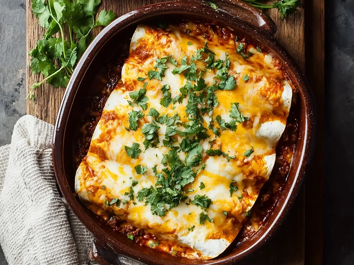 Homestyle Ground Beef Enchiladas: Simple & Savory - Featured Image