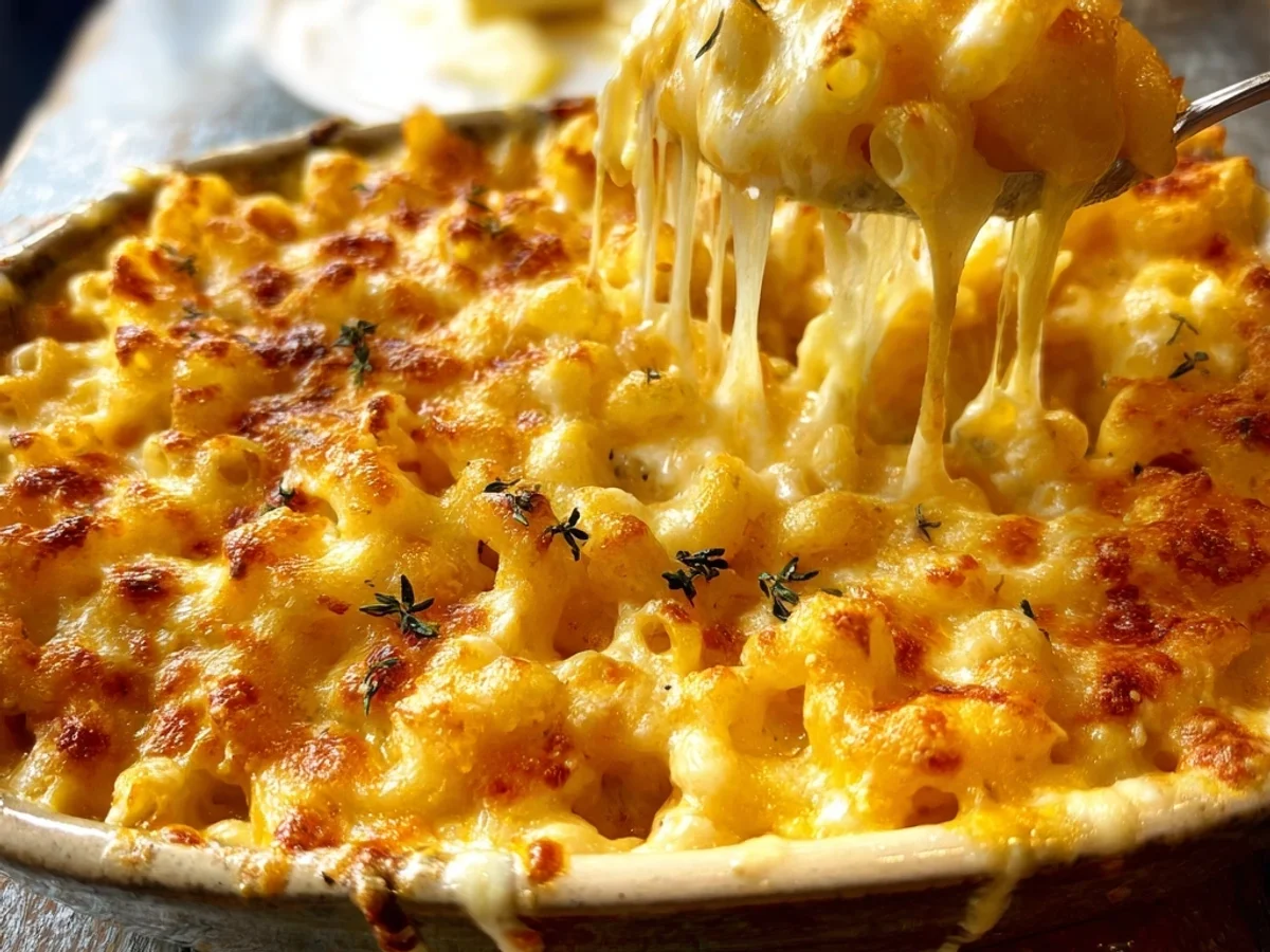 Homestyle Southern Baked Macaroni and Cheese - Featured Image