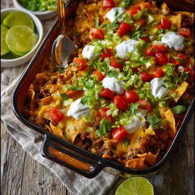 Homestyle Walking Taco Casserole for Family Dinner