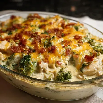 Keto Creamy Chicken Casserole: Low Carb, Cheesy & Easy