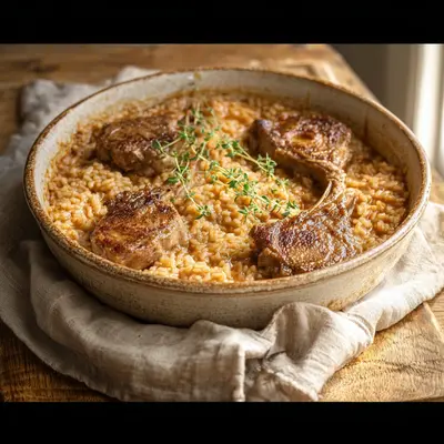 Lamb Chop Casserole with Rice: A Hearty Family Dinner