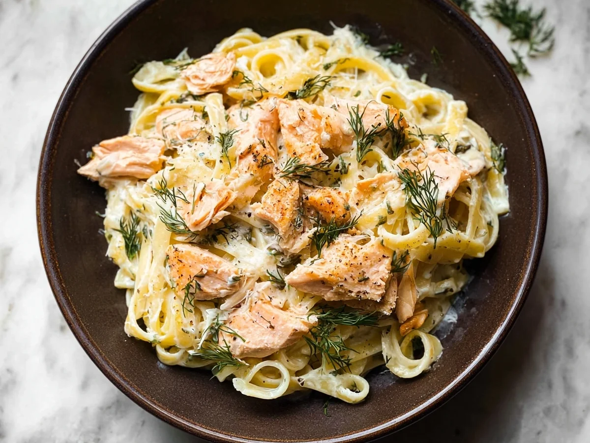 Lemon Dill Salmon Pasta: Fresh & Flavorful Dinner - Featured Image
