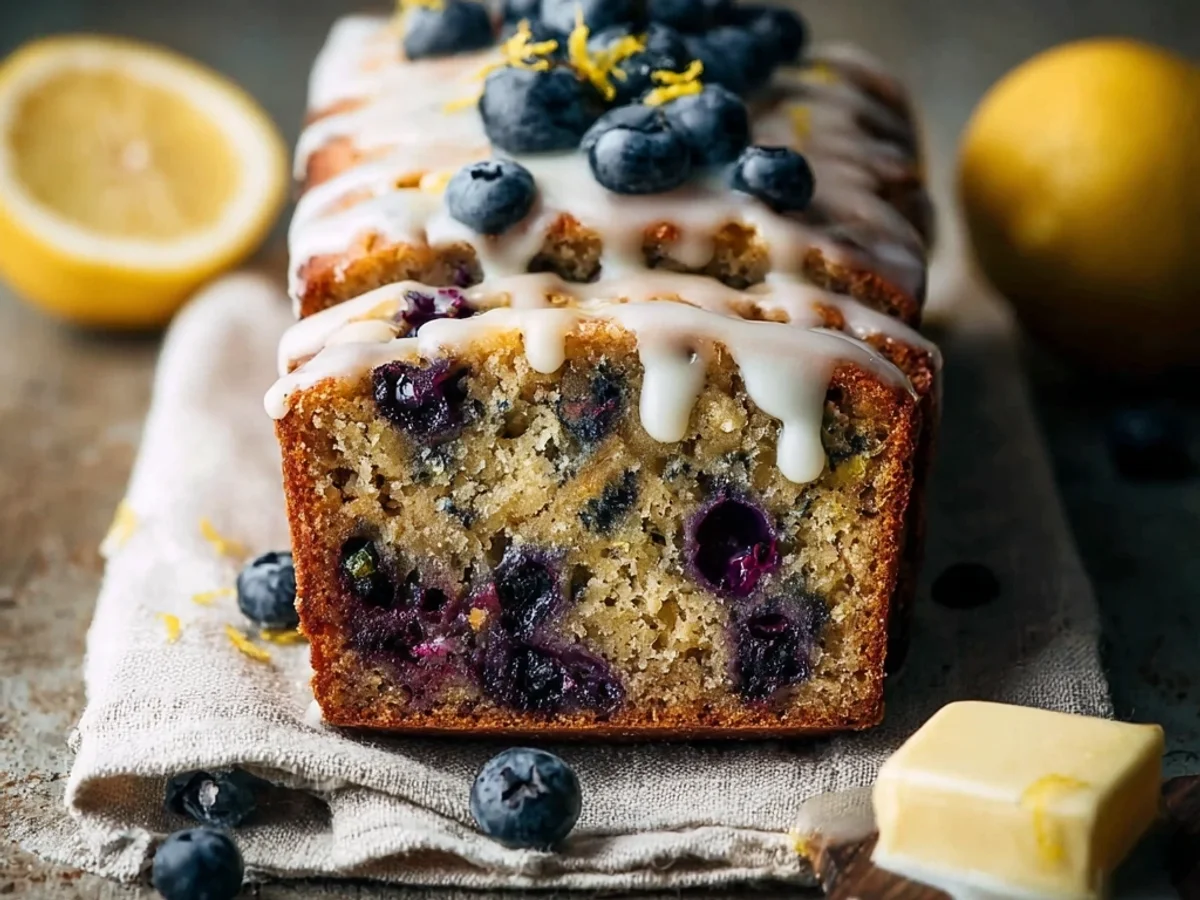 Moist Blueberry Zucchini Bread with Zesty Lemon Twist - Featured Image