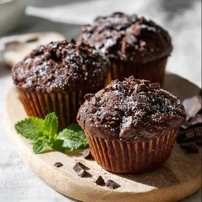 Moist Chocolate Zucchini Muffins Recipe