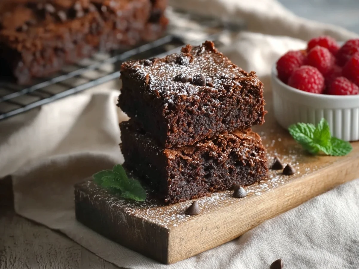 Moist Zucchini Brownies: Fudgy, Chocolatey & Sneaky Green - Featured Image