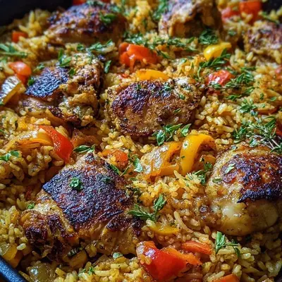 One-Pan Caribbean Chicken and Rice for Easy Weeknights