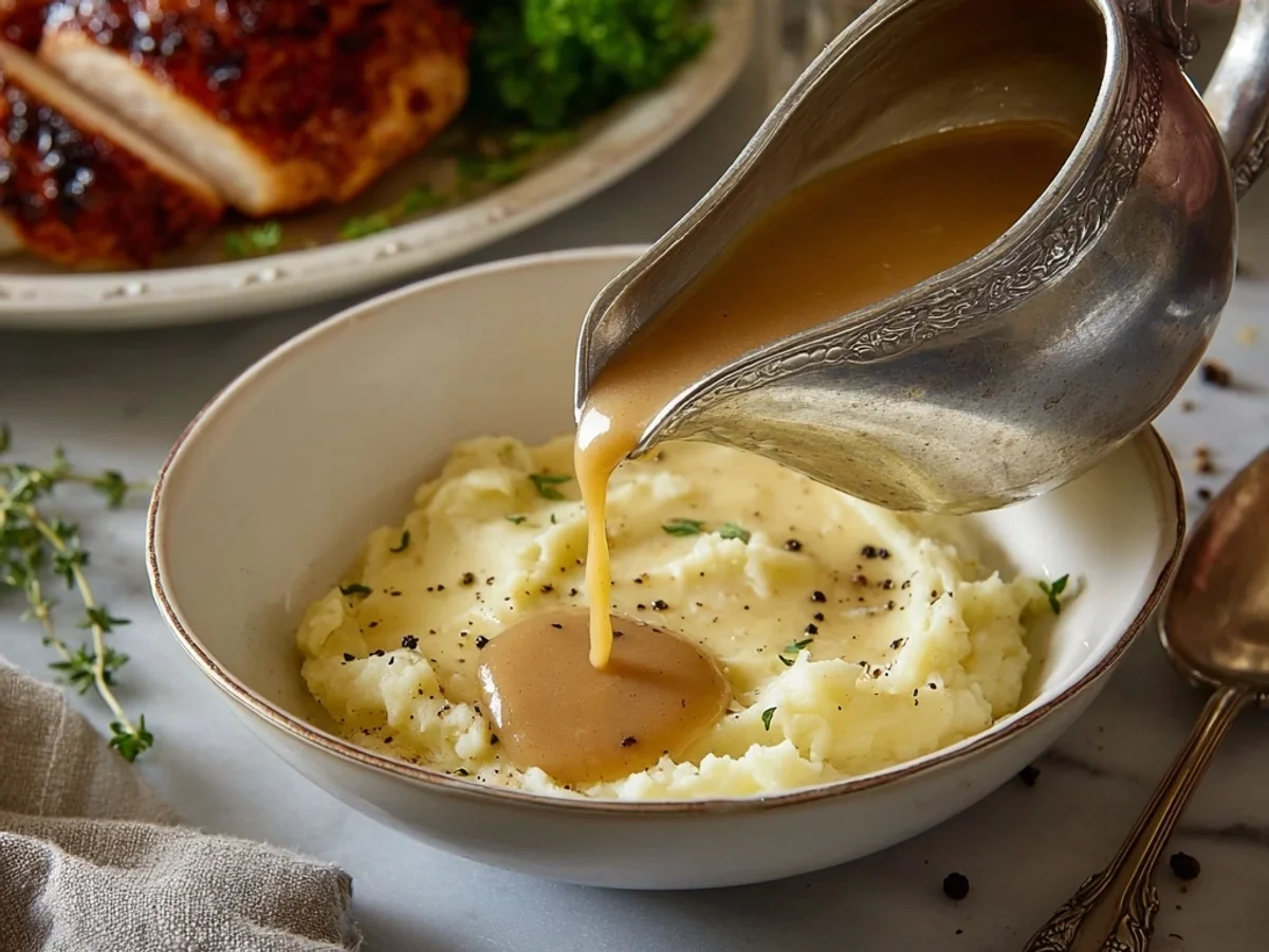 Perfect Turkey Gravy Recipe: Rich, Velvety, Homestyle - Featured Image