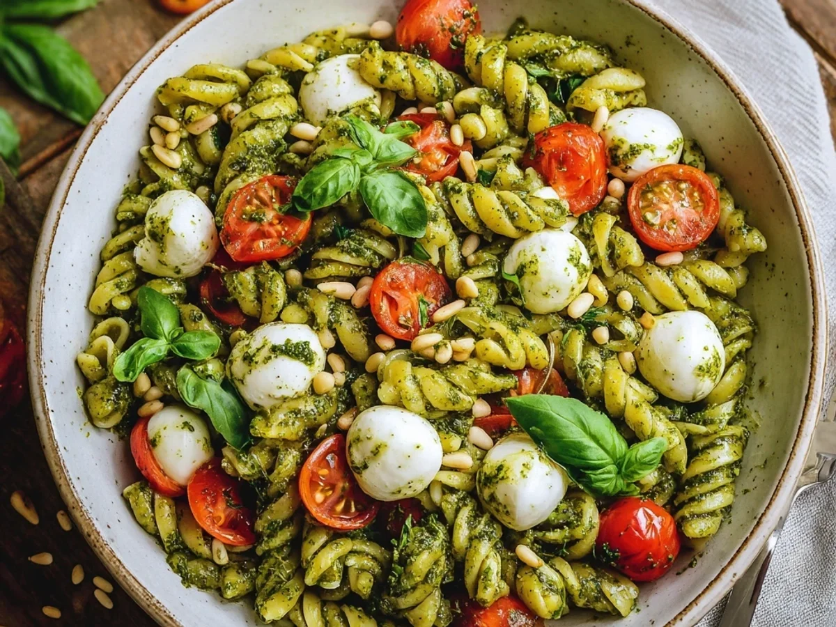 Pesto Caprese Pasta Salad: Fresh & Simple Delight - Featured Image
