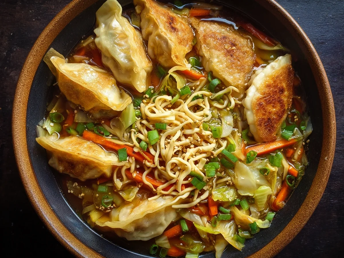 Potsticker Noodle Bowls - Easy 30-Minute Dinner - Featured Image