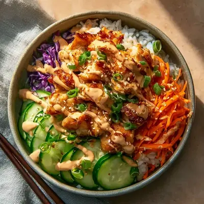 Protein-Packed Bang Bang Chicken Bowl Recipe