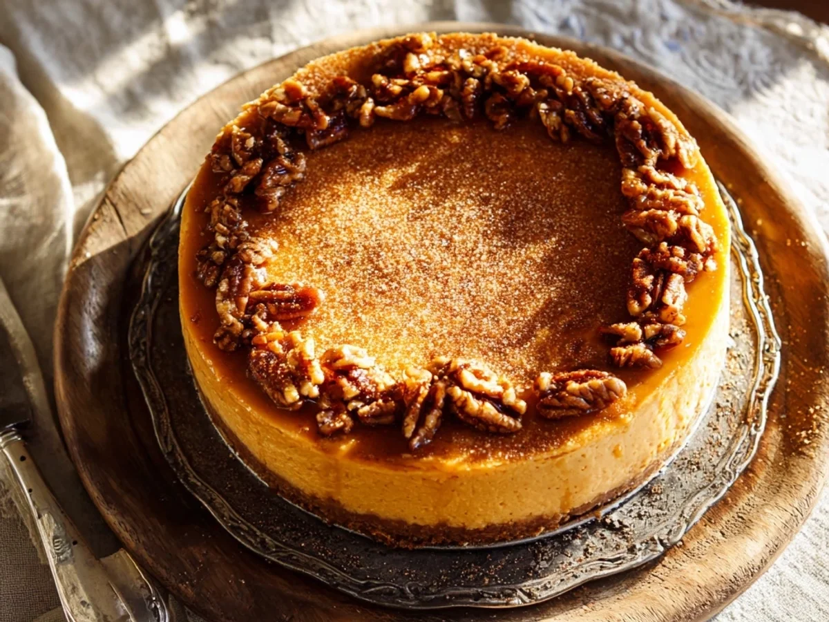 Pumpkin Cheesecake Recipe: Autumn's Creamy Delight - Featured Image