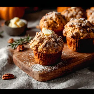 Pumpkin Cream Cheese Muffins with Swirls