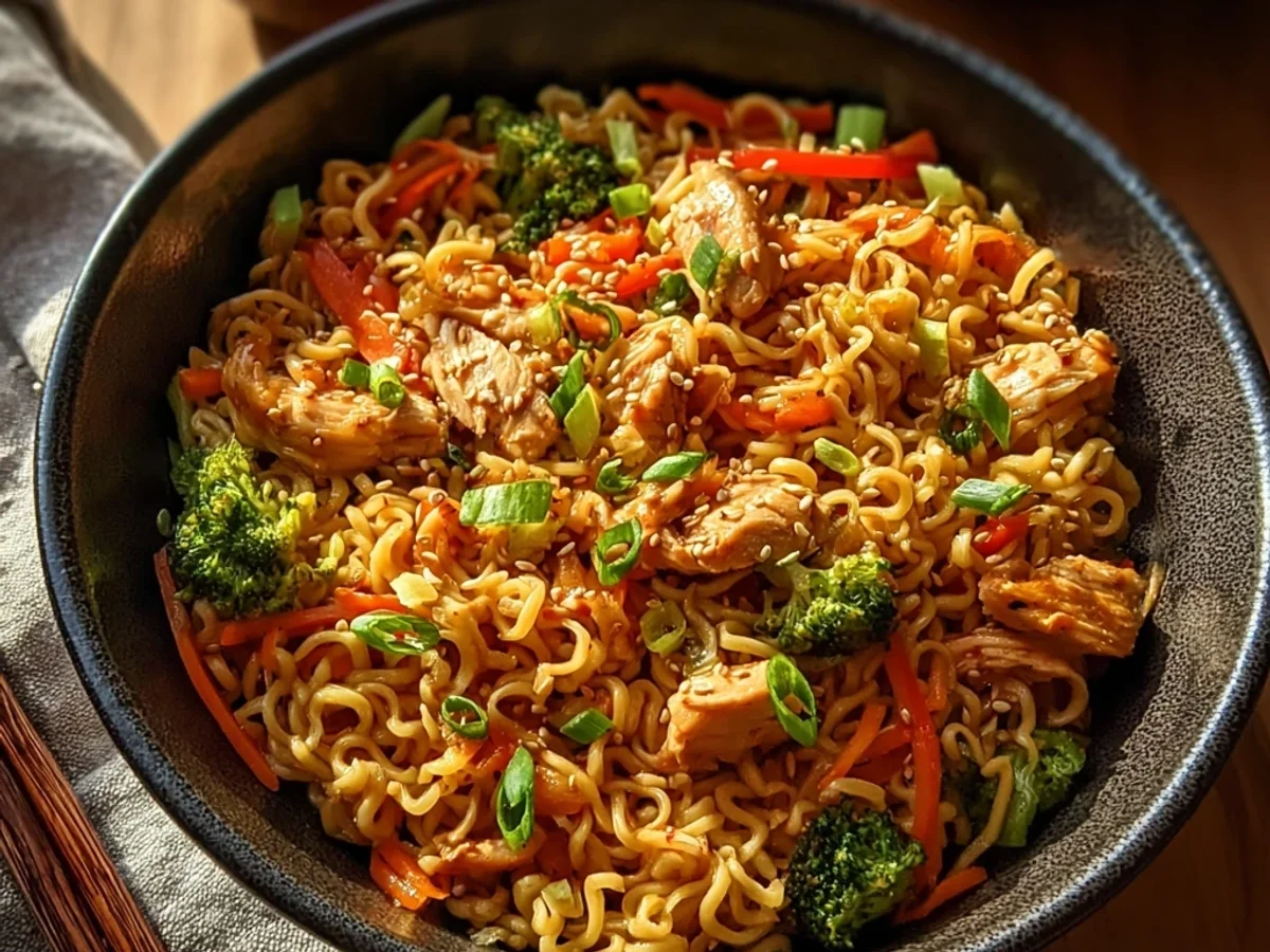 Quick Chicken Ramen Stir Fry: Weeknight Lifesaver - Featured Image