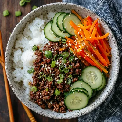 Quick Korean Ground Beef Bowl: Weeknight Flavor Burst