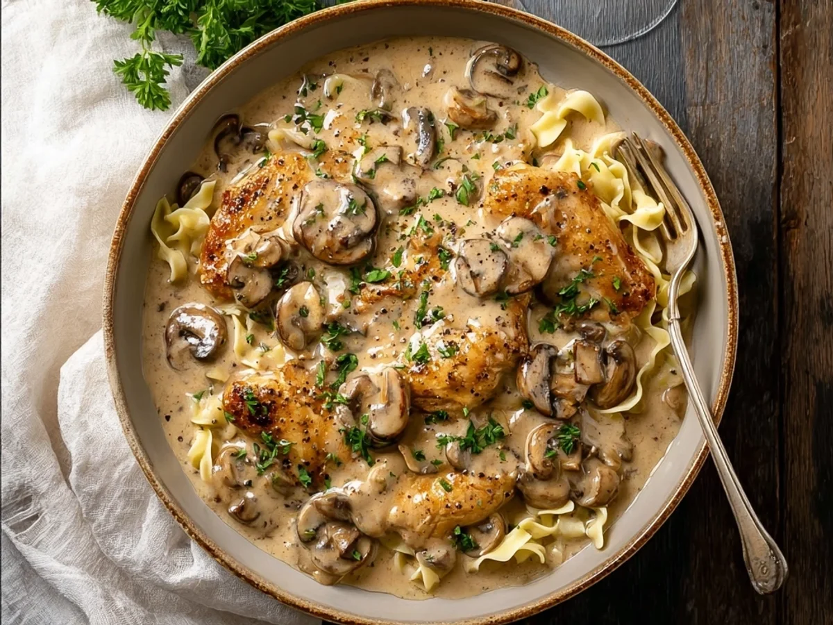 Rich Creamy Mushroom Chicken: Weeknight Delight - Featured Image