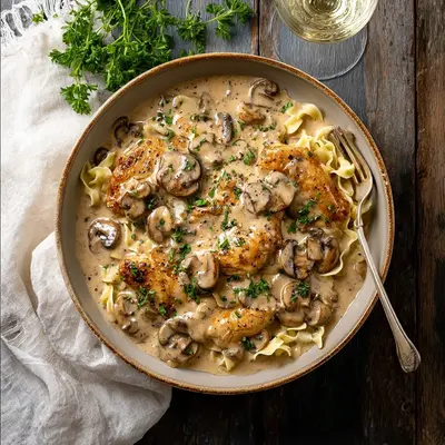 Rich Creamy Mushroom Chicken: Weeknight Delight