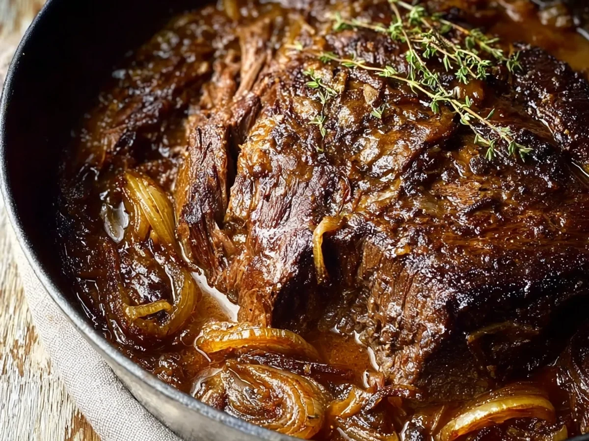 Rich French Onion Pot Roast: Tender & Savory - Featured Image