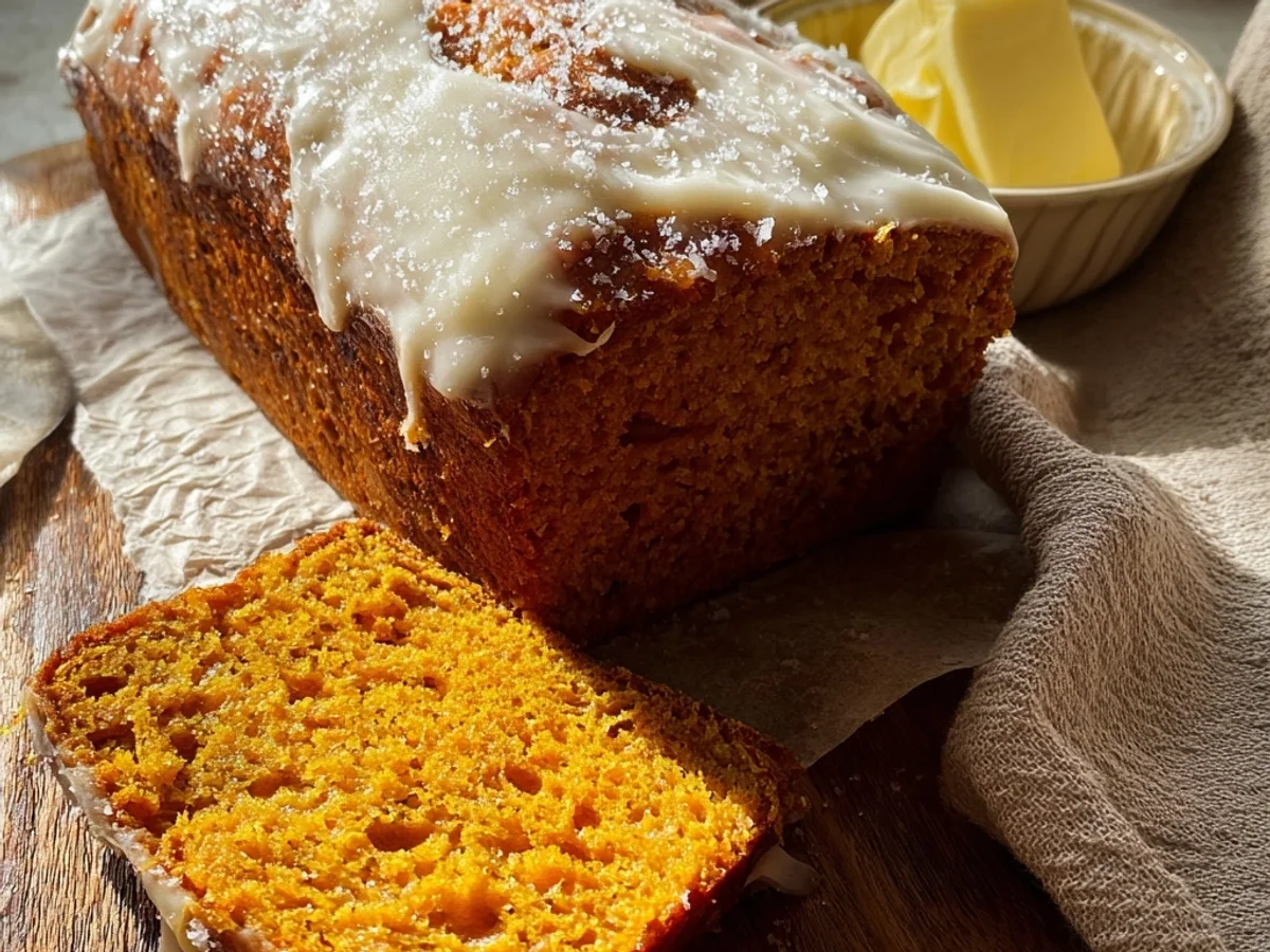Rich Frosted Pumpkin Bread for Fall Mornings - Featured Image