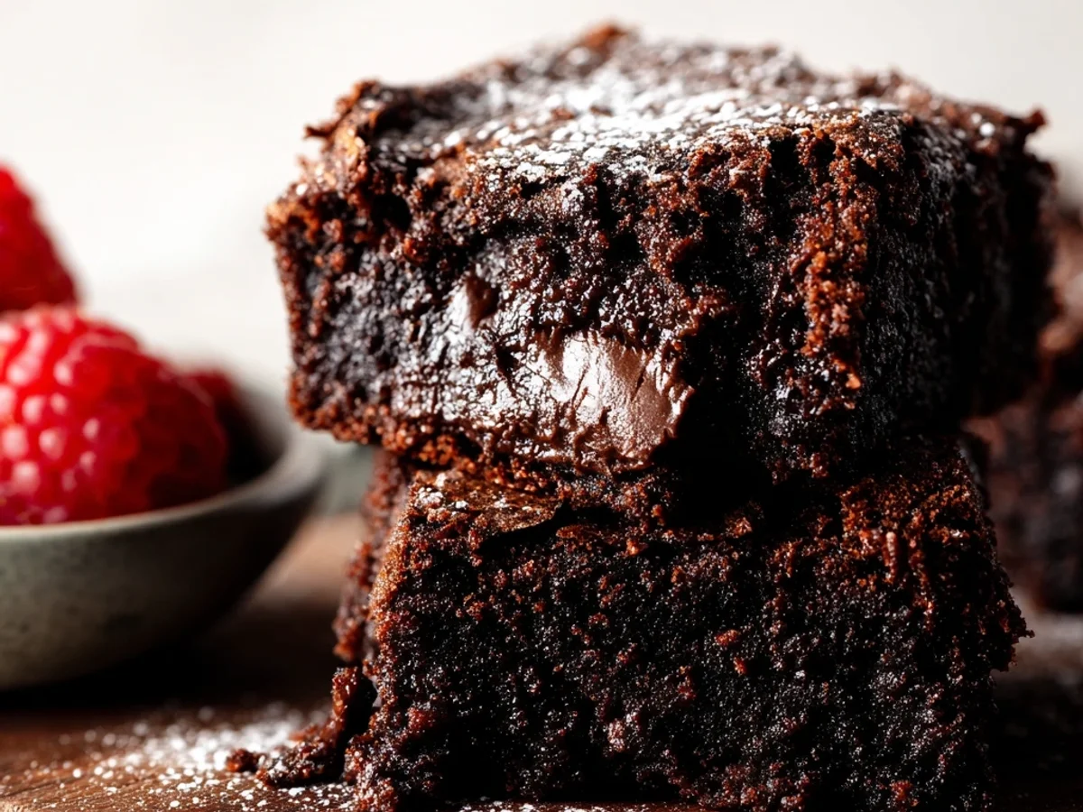 Rich Fudgy Zucchini Brownies Recipe - Featured Image