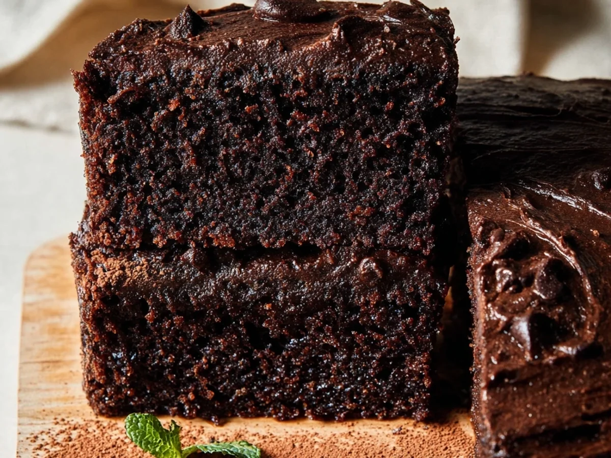 Rich Moist Chocolate Zucchini Cake - Featured Image