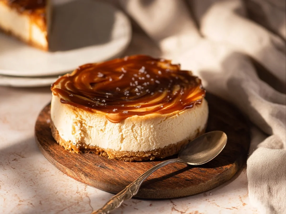 Rich Salted Caramel Cheesecake: A Decadent Delight - Featured Image
