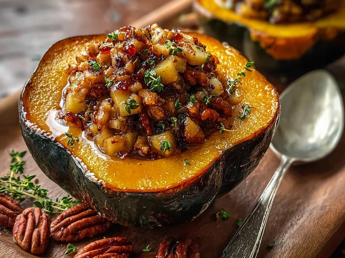 Roasted Apple Stuffed Acorn Squash: A Sweet & Savory Delight - Featured Image