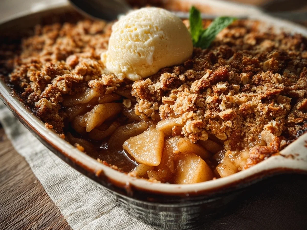 Rustic Apple Crisp Recipe with Warm Spices - Featured Image
