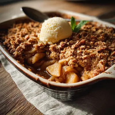 Rustic Apple Crisp Recipe with Warm Spices