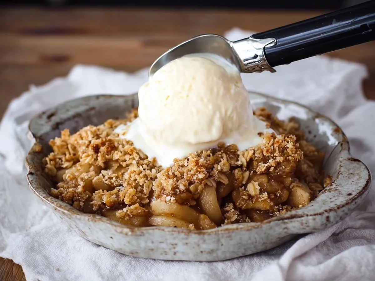 Rustic Apple Crisp with Warm Spices and Oat Topping - Featured Image