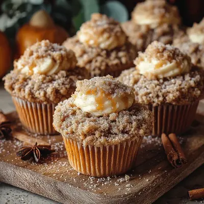 Rustic Apple Crumble Cupcakes: Fall Spiced Treats