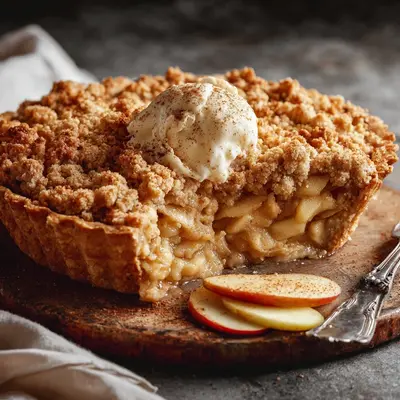 Rustic Dutch Apple Crumble Pie Recipe