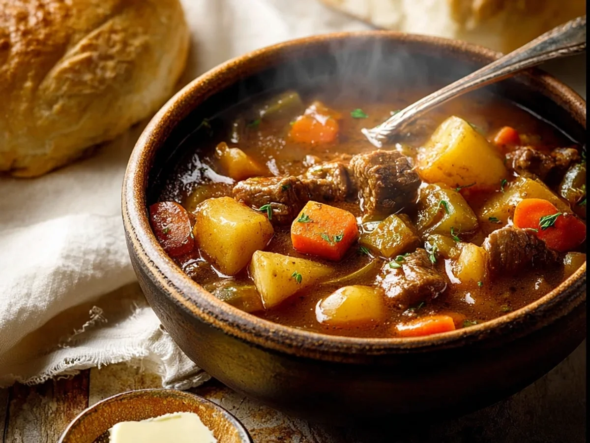 Rustic Old Fashioned Beef Stew: Hearty Comfort - Featured Image