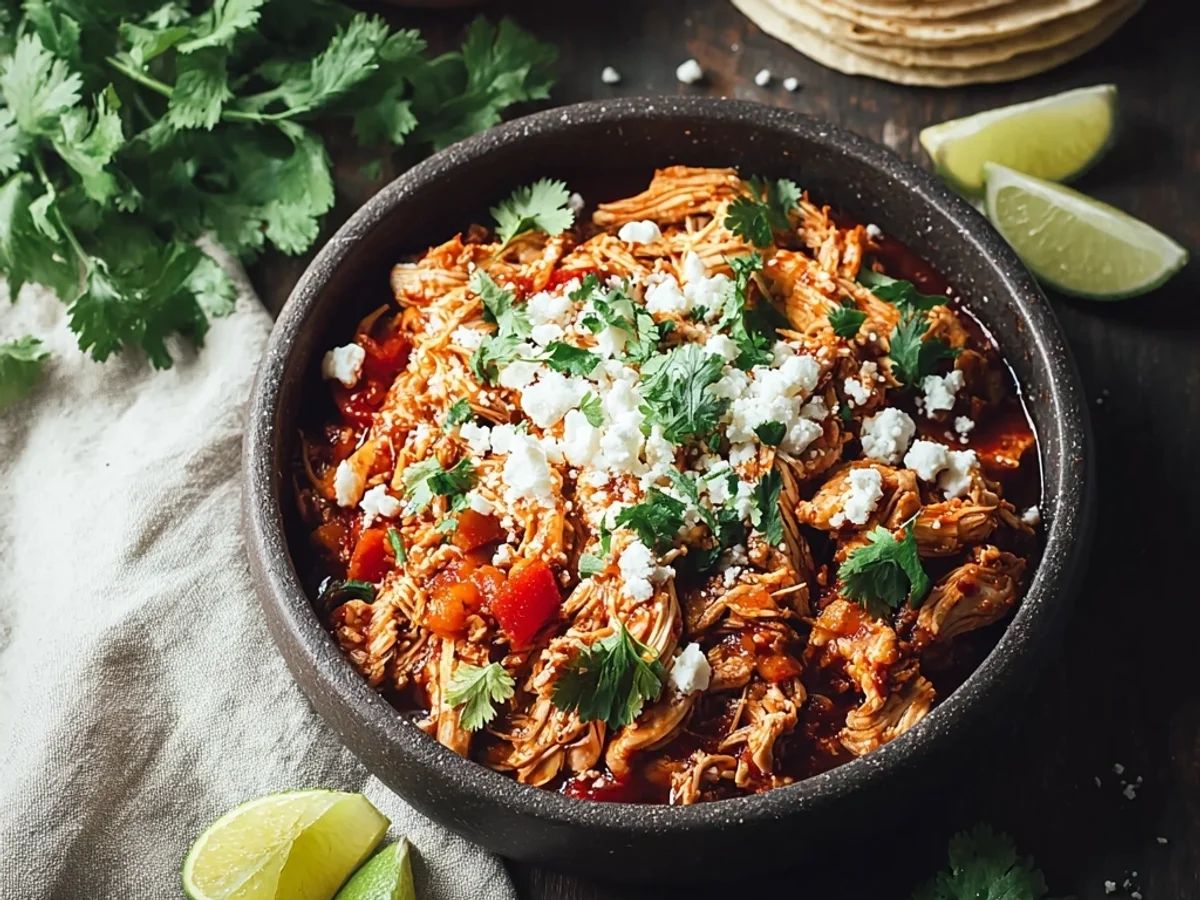 Simple Mexican Pulled Chicken with Chipotle - Featured Image
