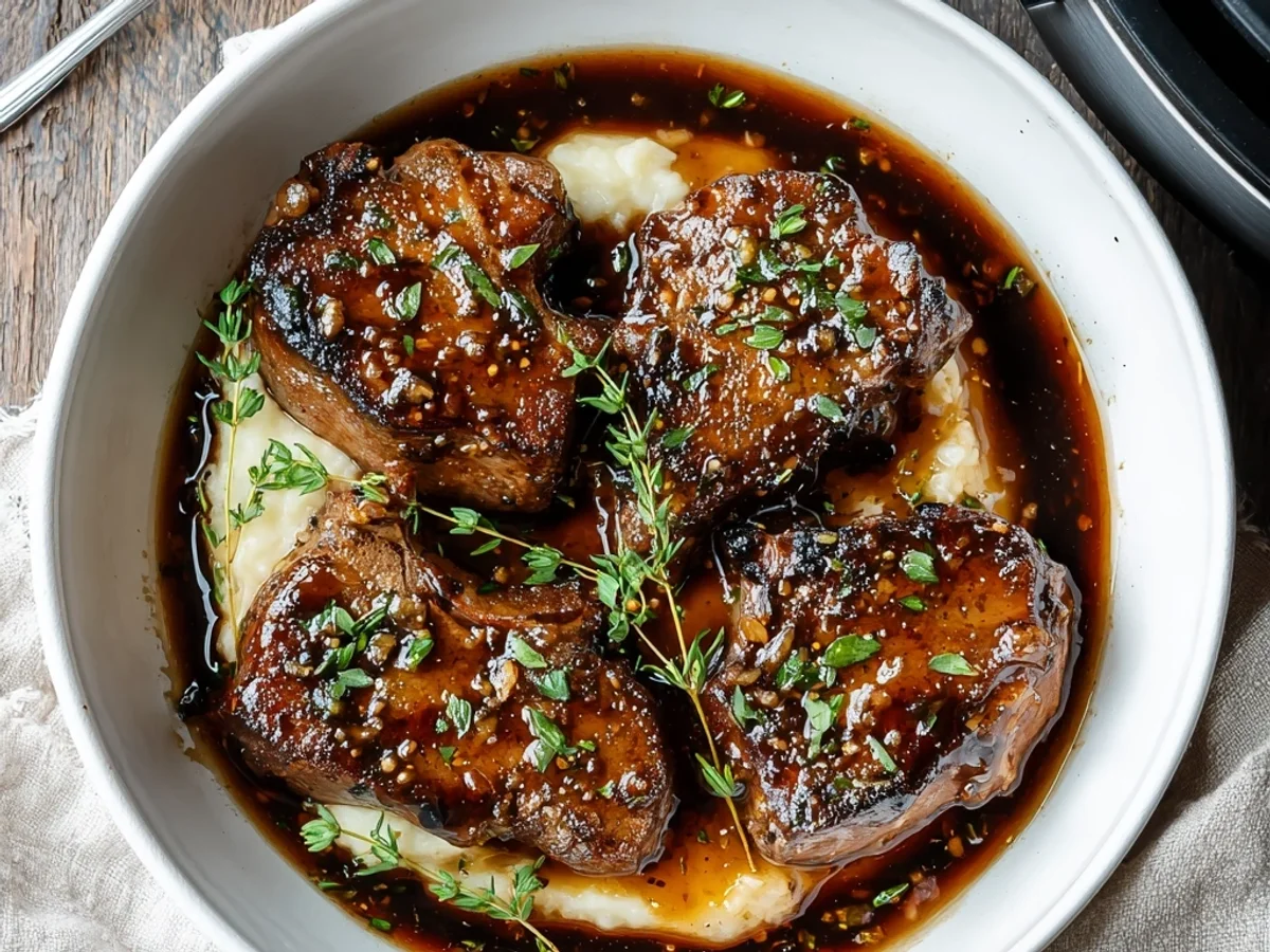 Slow Cooker Honey Garlic Lamb Chops: So Tender! - Featured Image