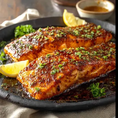 Spicy-Sweet Cajun Honey Butter Salmon Recipe