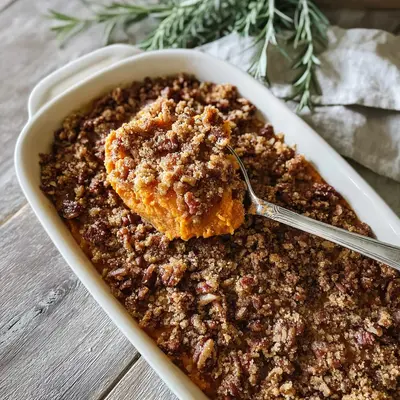 Sweet Potato Casserole No Marshmallows: Creamy, Rustic Side